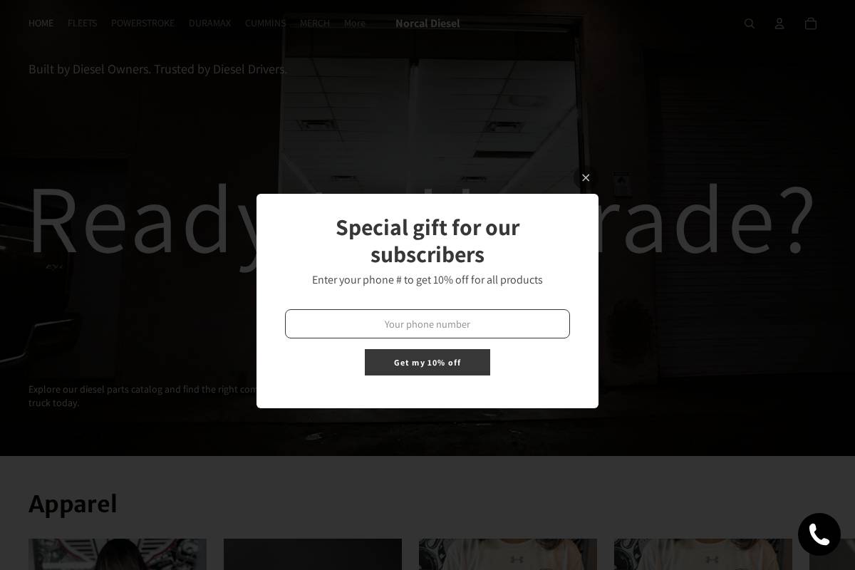 ncdieselco.com homepage screenshot