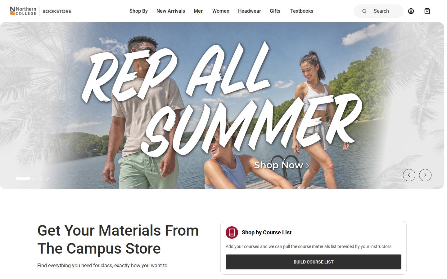 nckirklandshop.com homepage screenshot