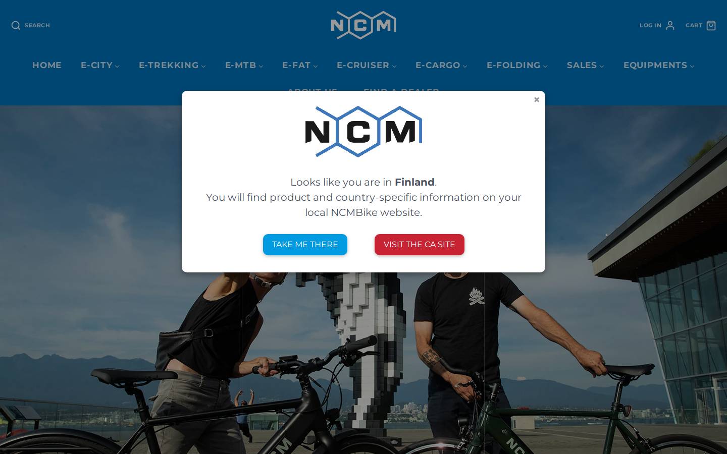 ncmbike.ca homepage screenshot