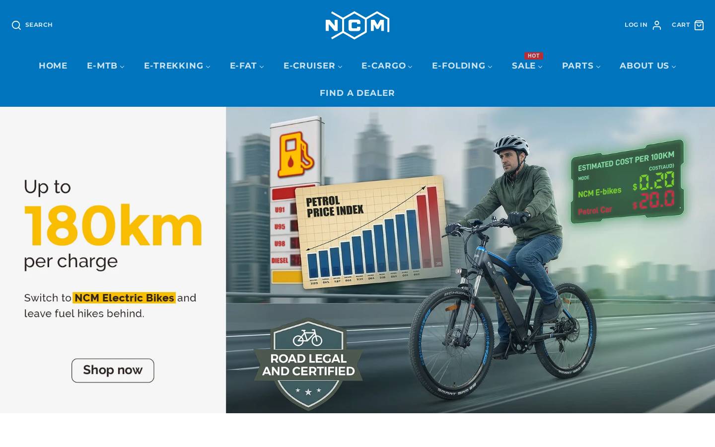 ncmbikes.com homepage screenshot