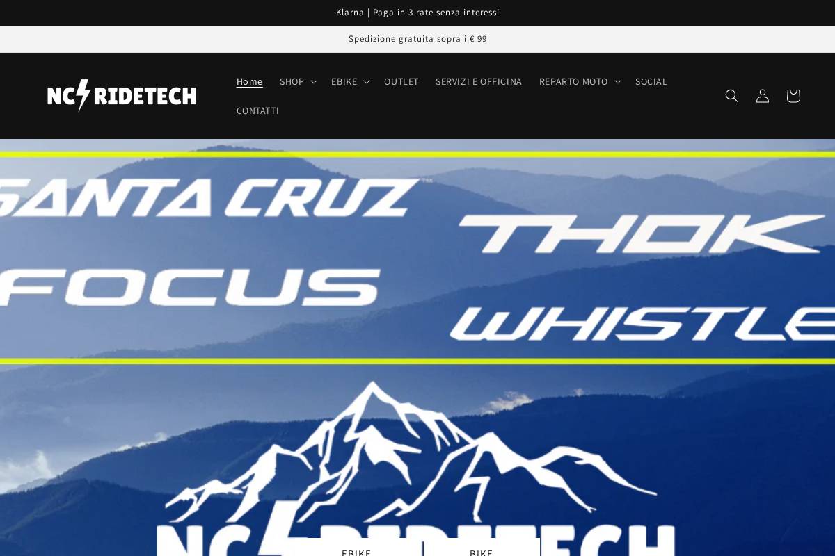 ncridetech.com homepage screenshot