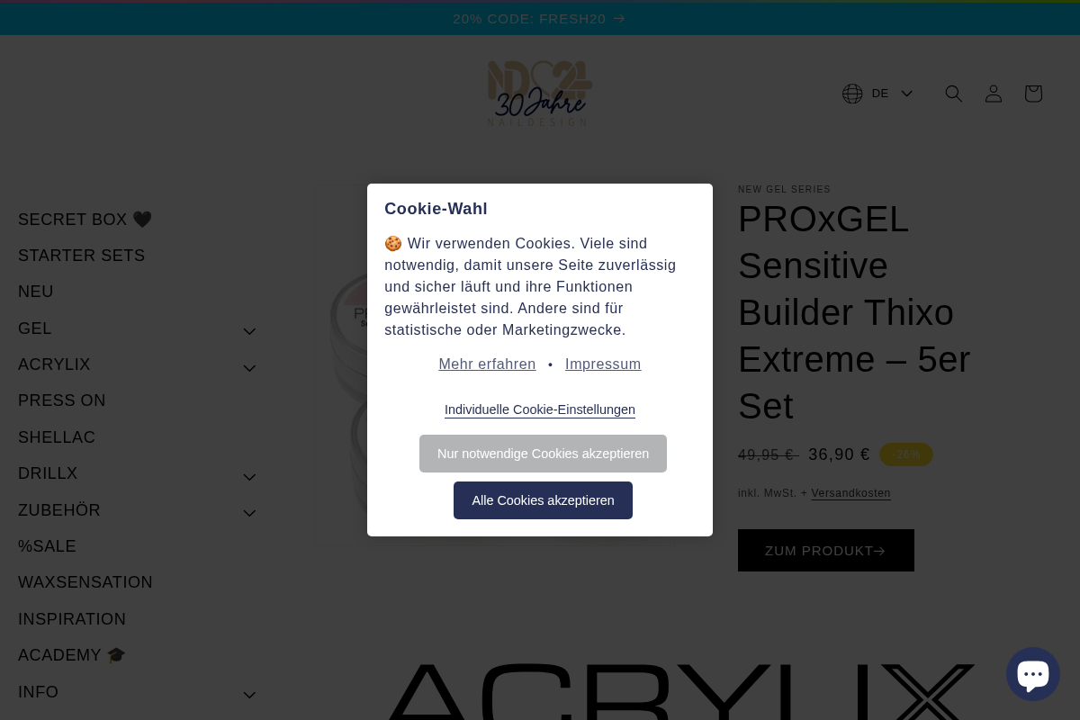 ND24 NailDesign homepage screenshot