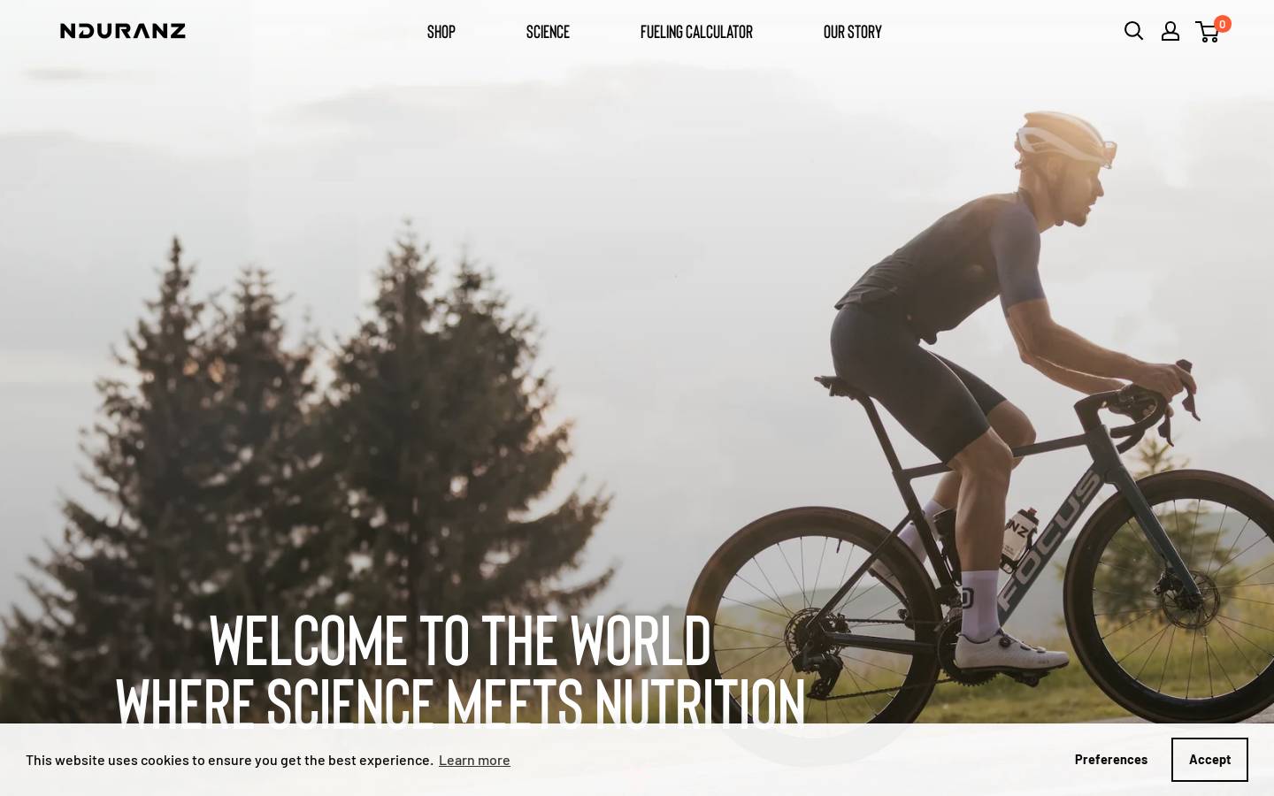 Nduranz homepage screenshot
