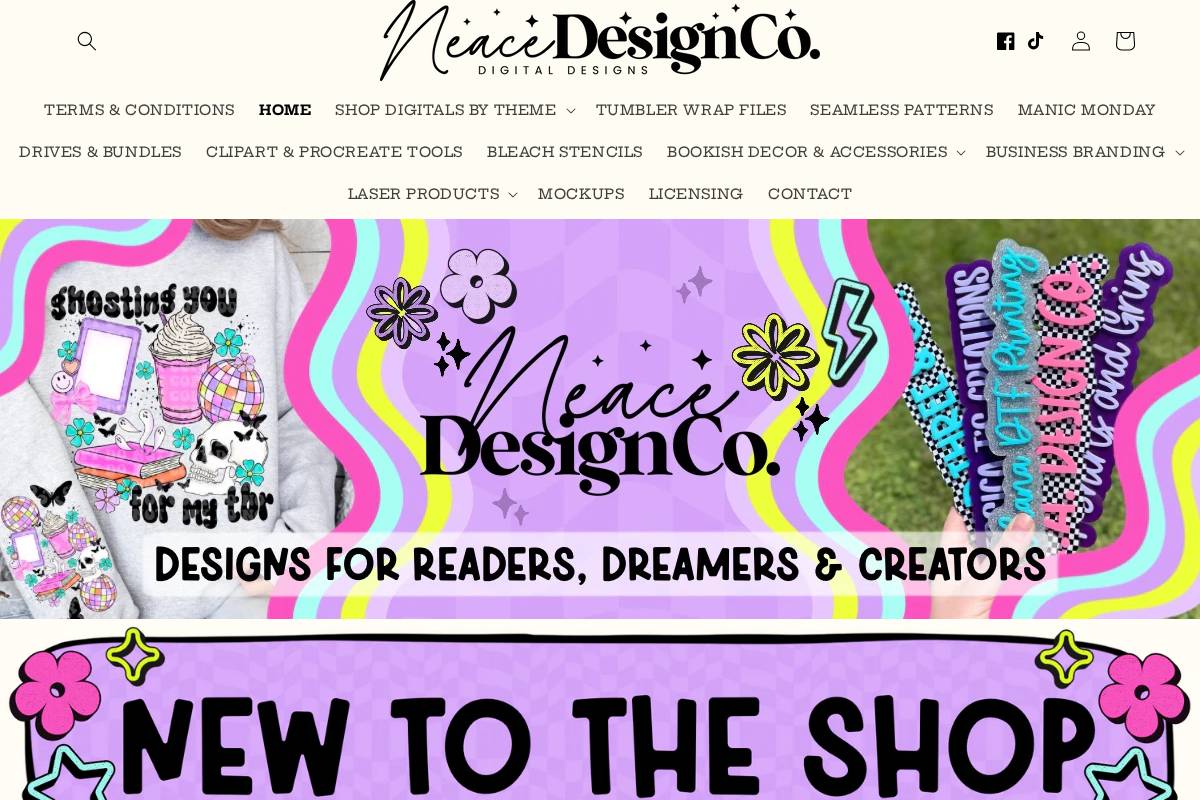 neacedesignco.com homepage screenshot