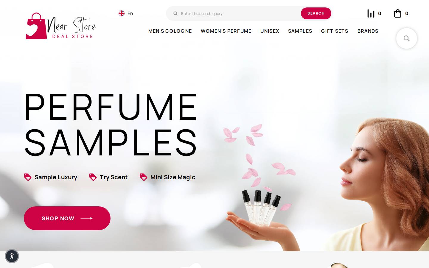 Near Store homepage screenshot