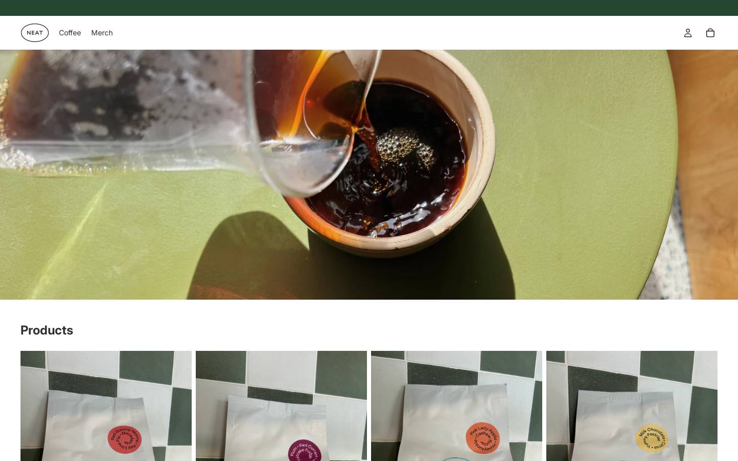 The Neat Company homepage screenshot