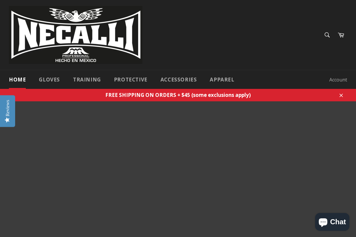 Necalli Boxing homepage screenshot