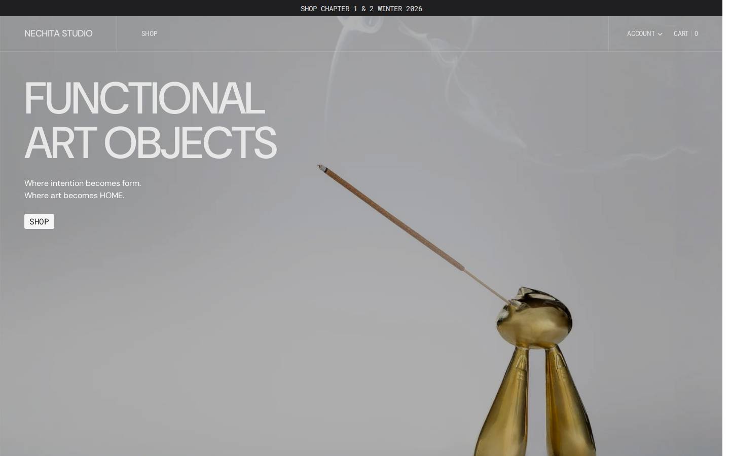 nechitastudio.com homepage screenshot