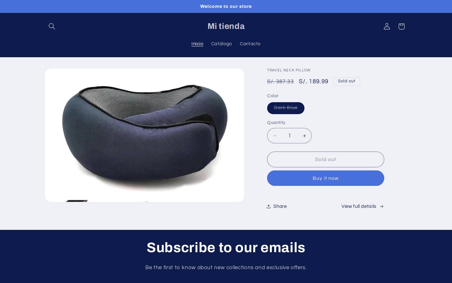 neckpillows.us homepage screenshot