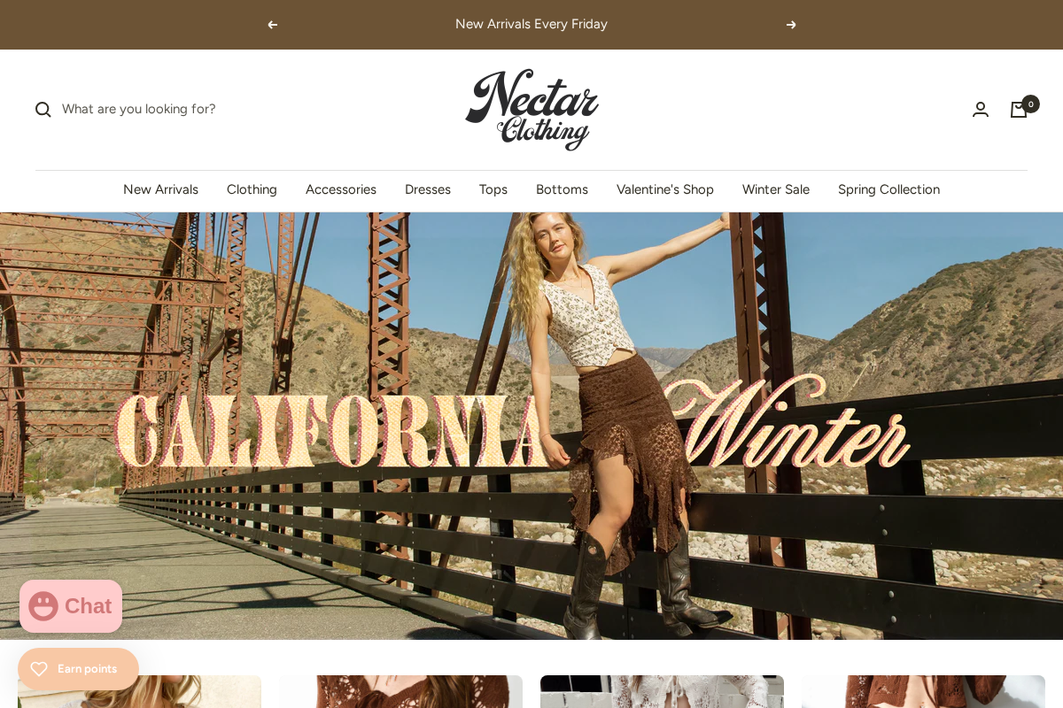 Nectar Clothing homepage screenshot