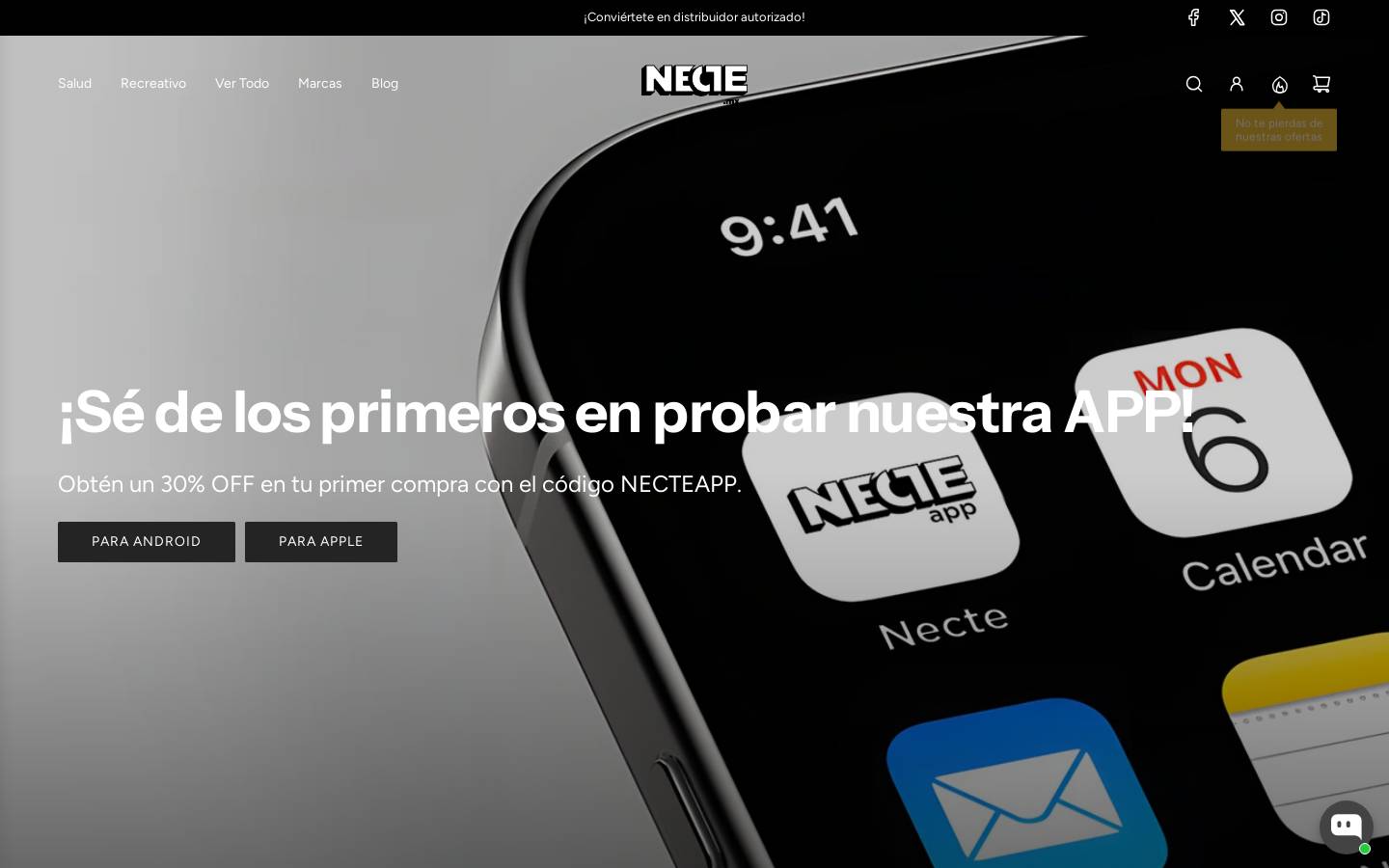 necte.mx homepage screenshot