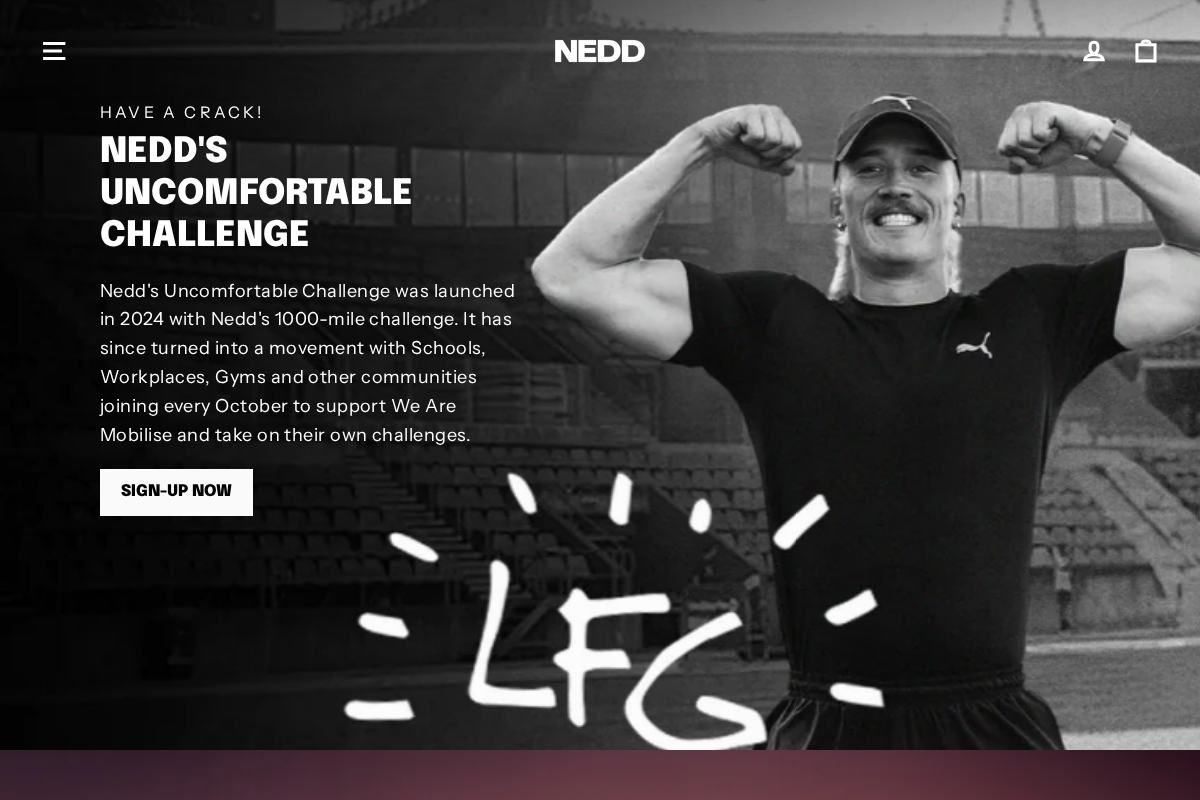 NEDD BROCKMANN homepage screenshot