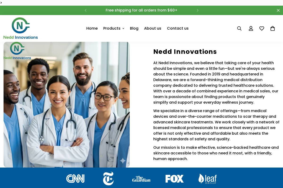 neddinnovations.com homepage screenshot