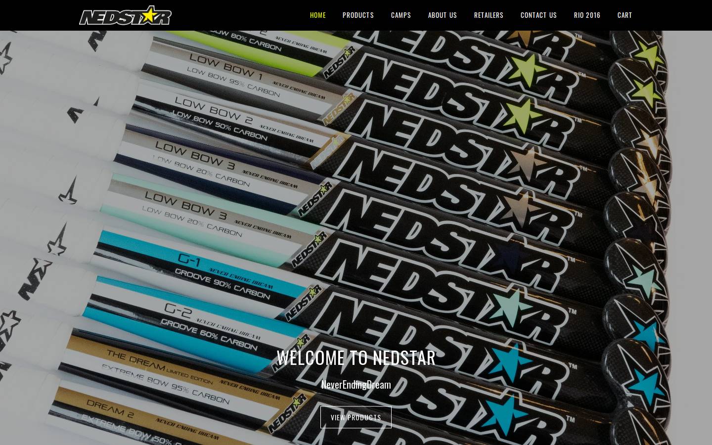 nedstarhockey.com homepage screenshot