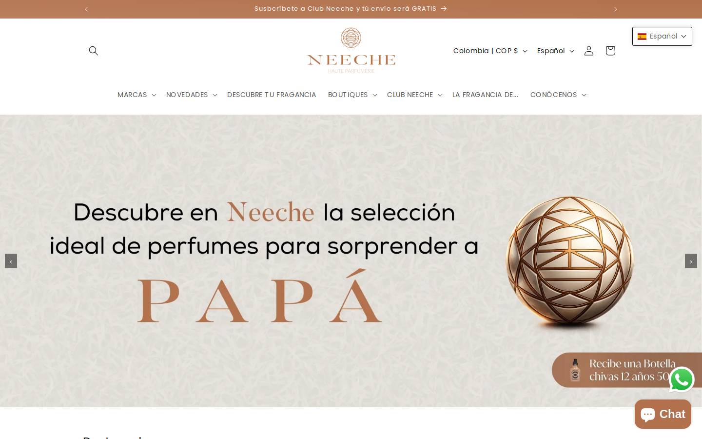 neeche.com homepage screenshot