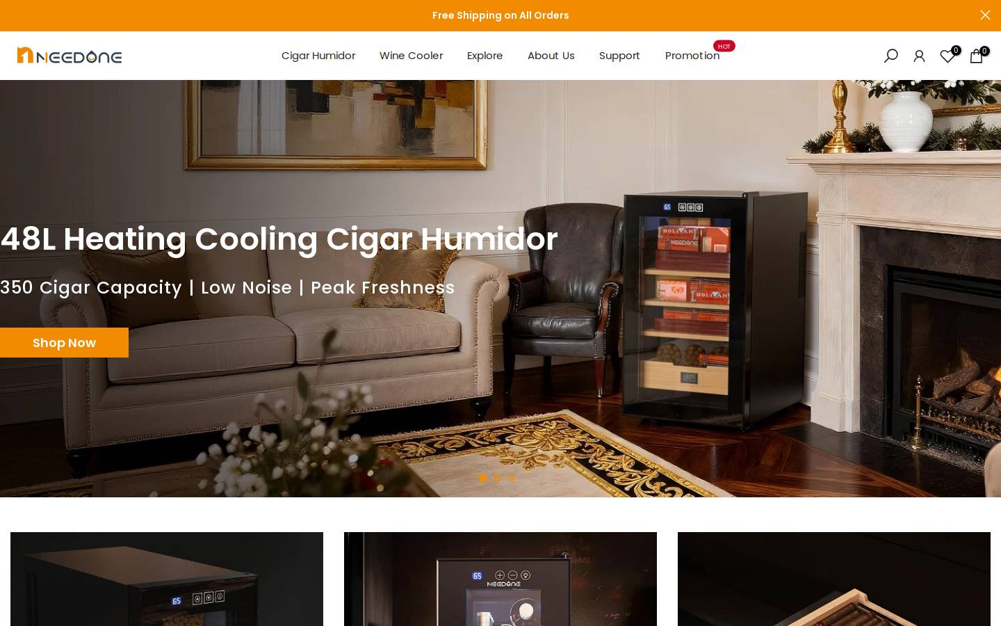 Needonelife homepage screenshot