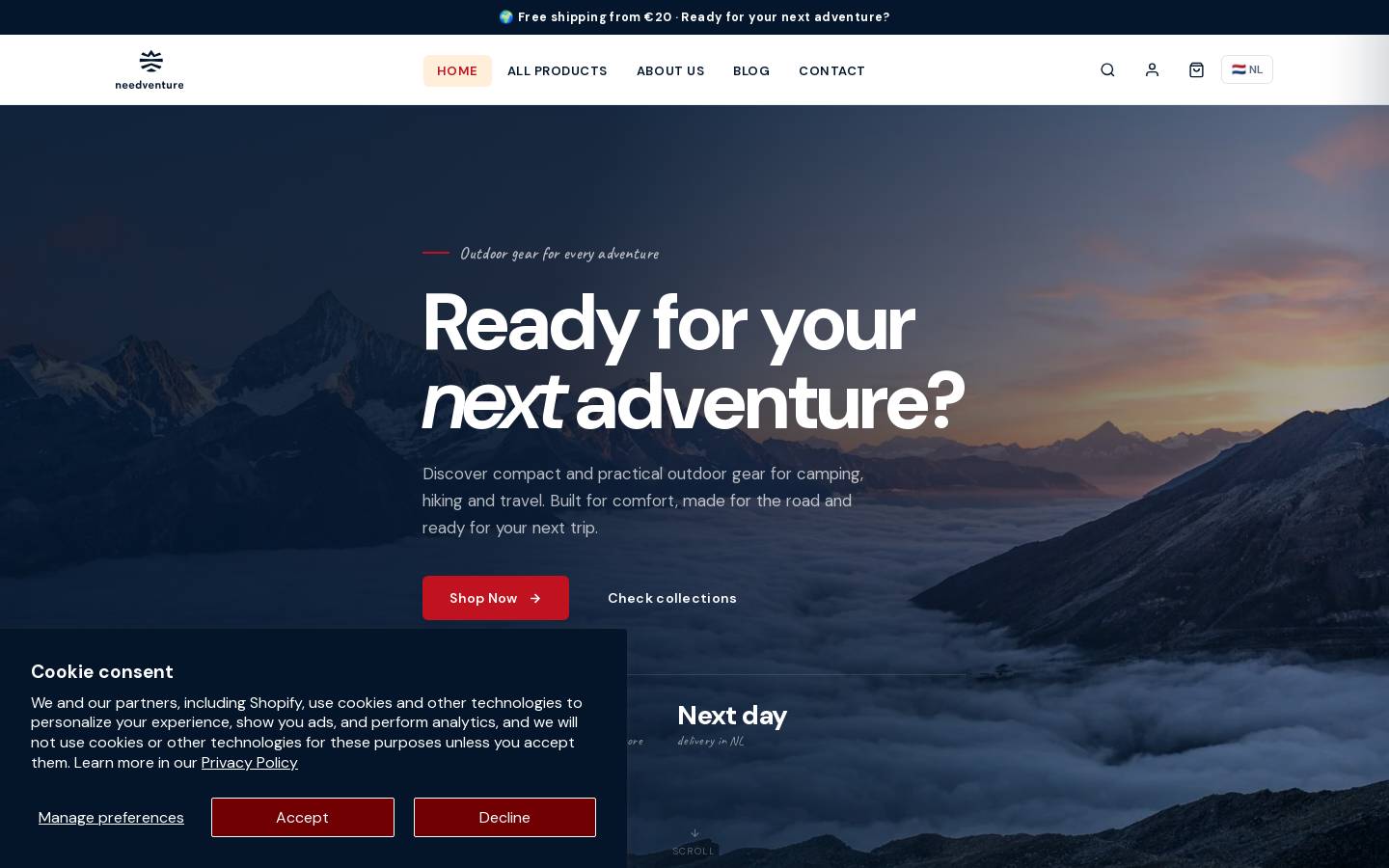 needventure.com homepage screenshot