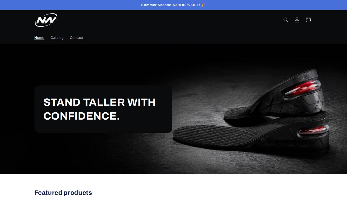 Need/Want homepage screenshot