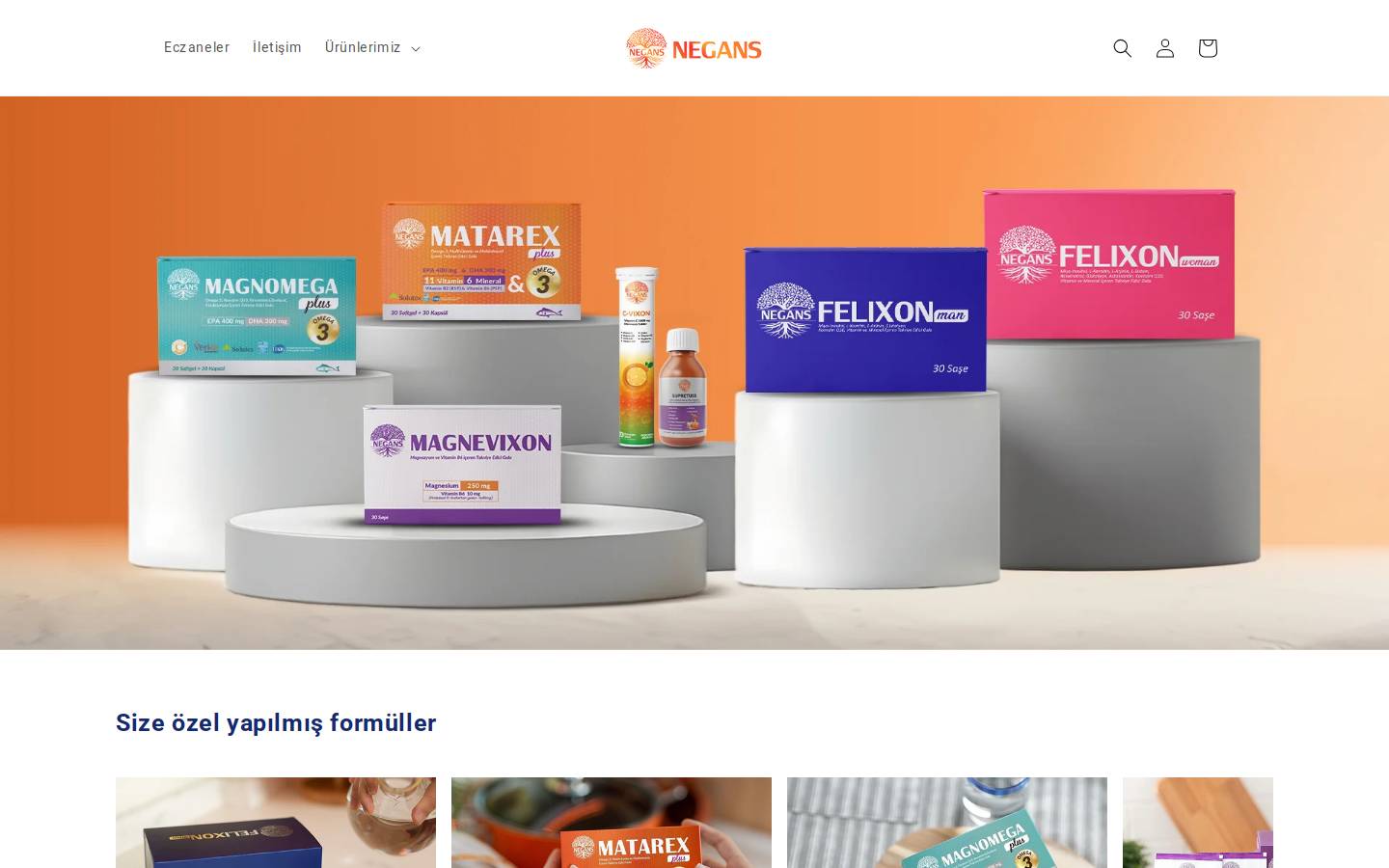 negans.com.tr homepage screenshot