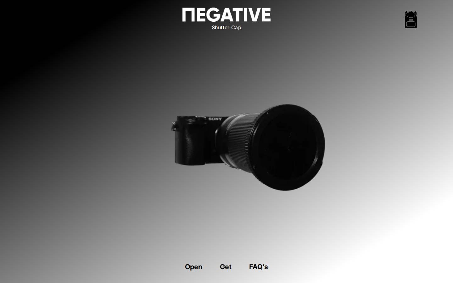 negative.design homepage screenshot
