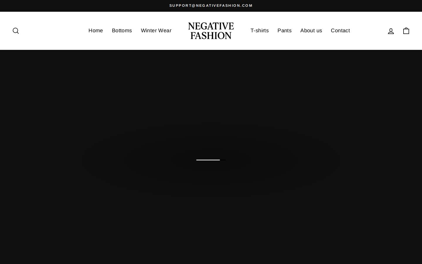 negativefashion.com homepage screenshot