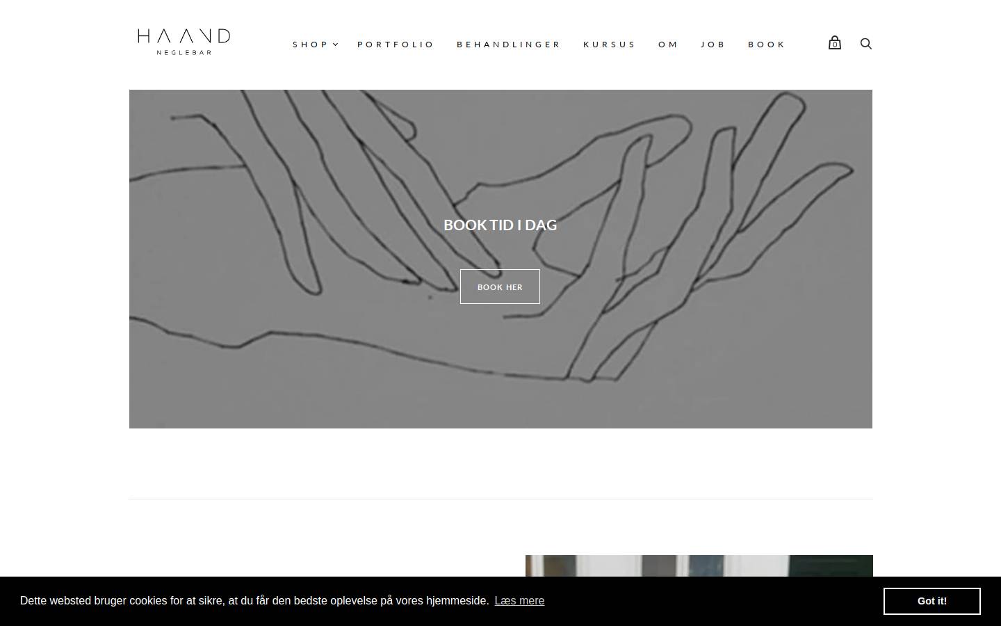 neglebar.dk homepage screenshot
