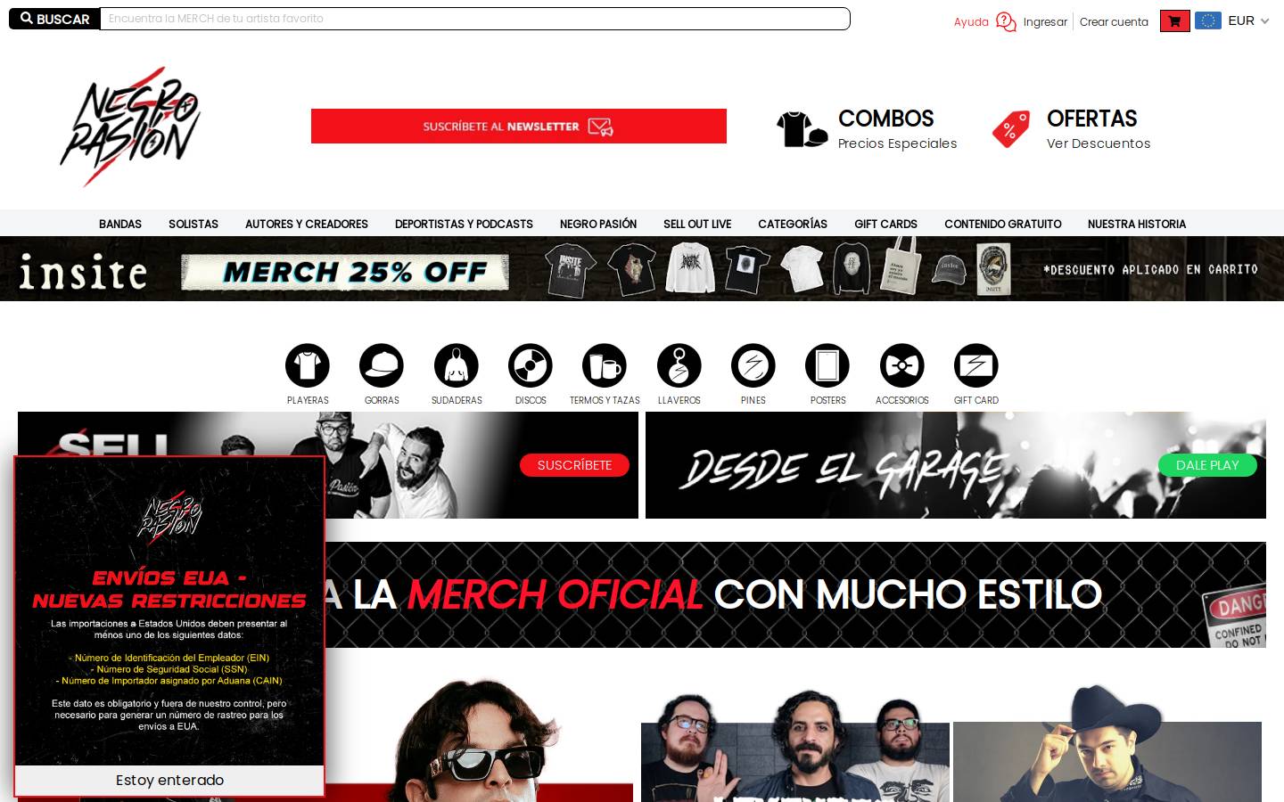 negropasion.com homepage screenshot