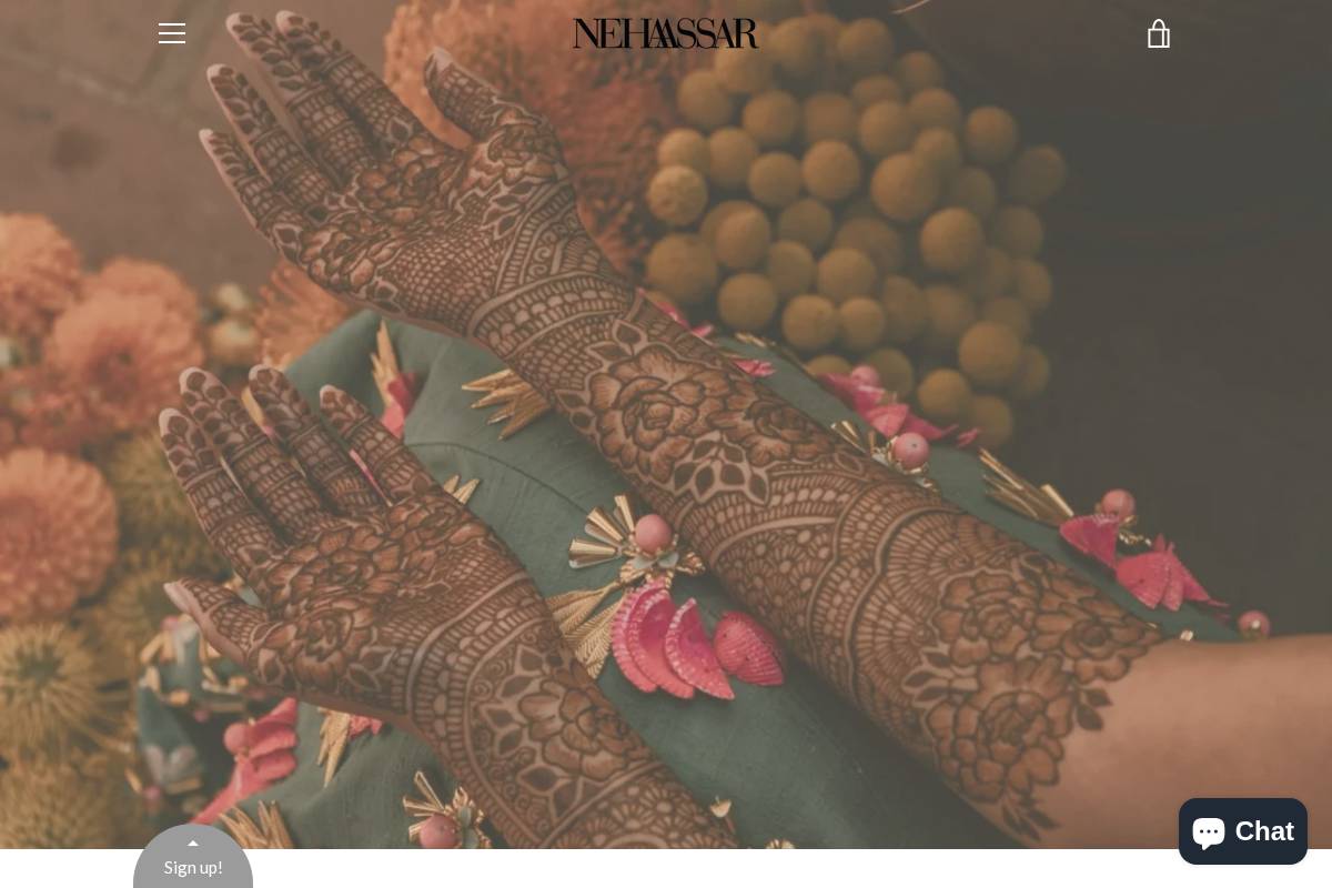 nehaassar.com homepage screenshot