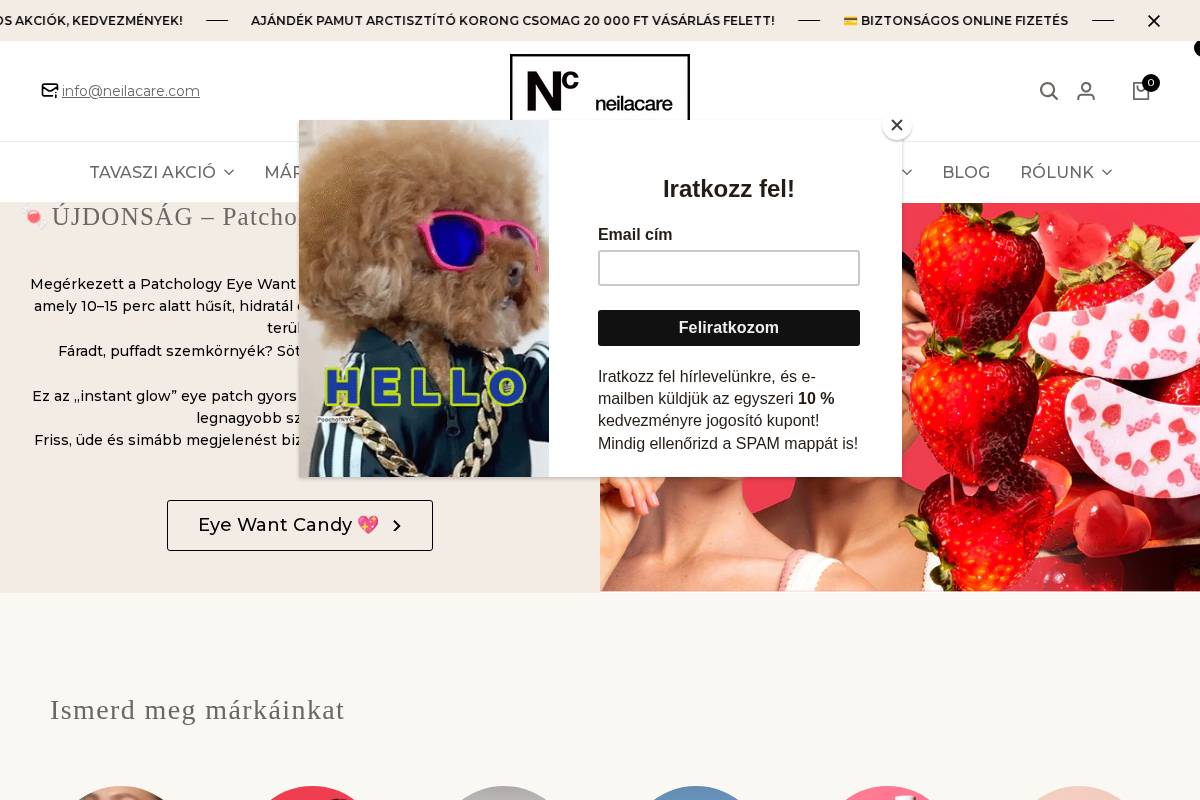 neilacare.hu homepage screenshot