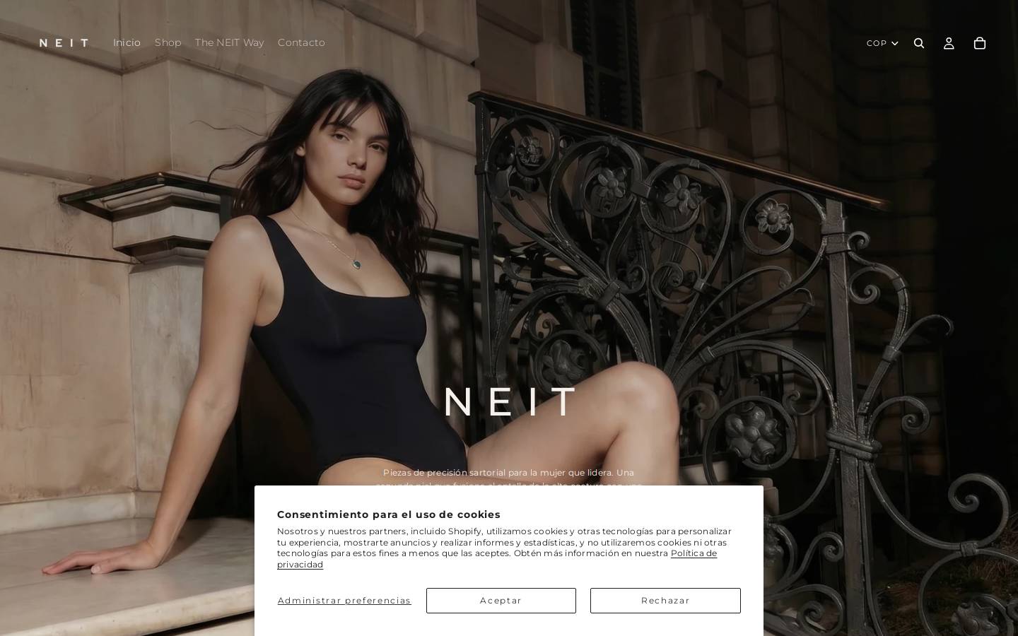 neitthelabel.com homepage screenshot