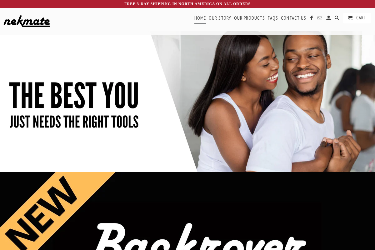 Nekmate homepage screenshot