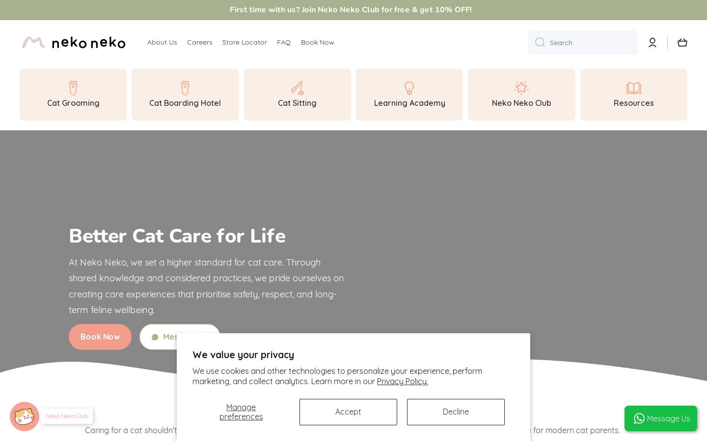 neko-neko.co homepage screenshot