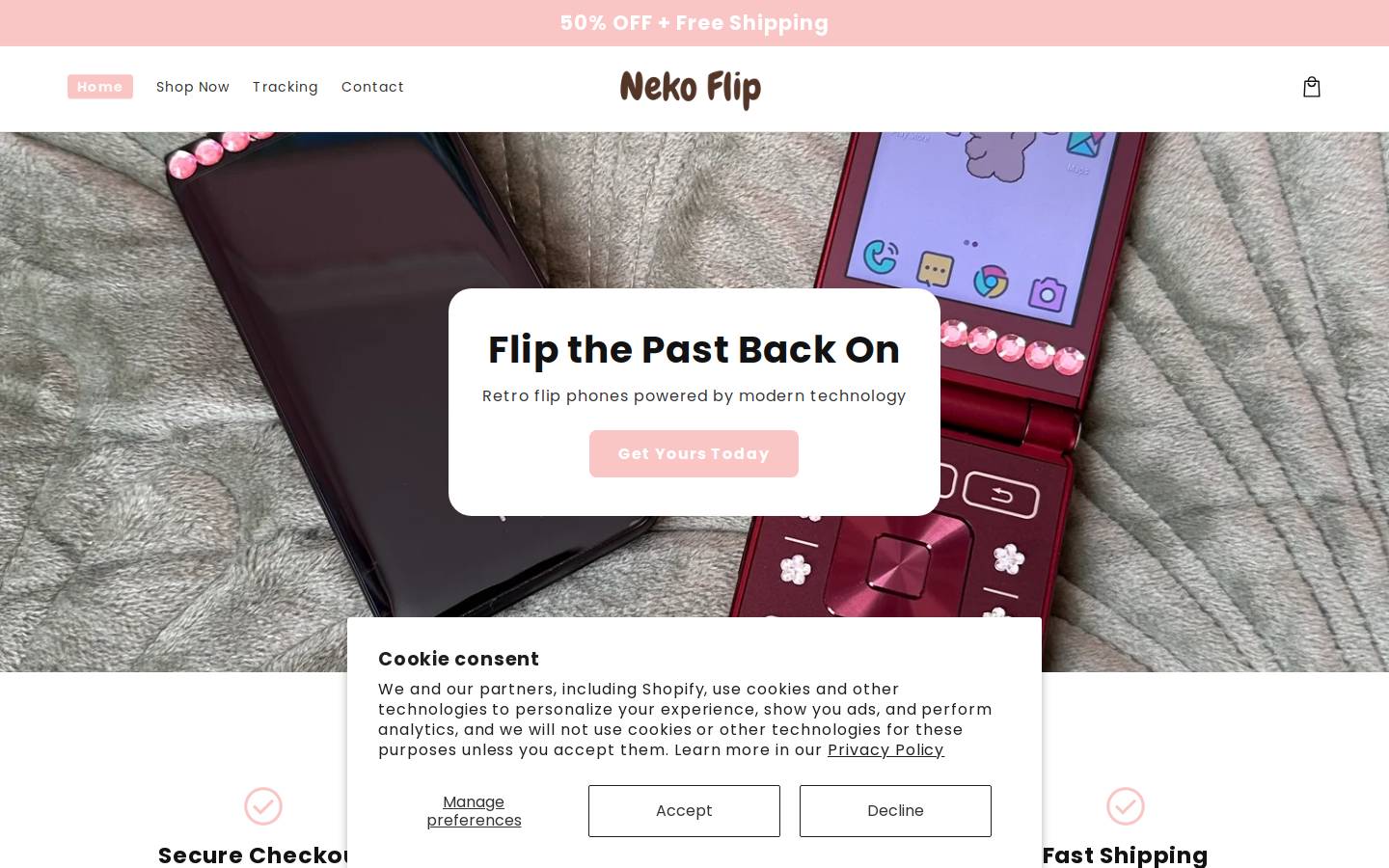nekoflip.store homepage screenshot
