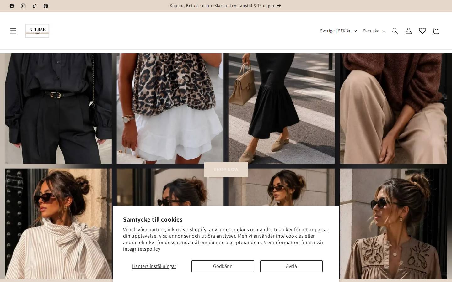 Nelbaehome homepage screenshot