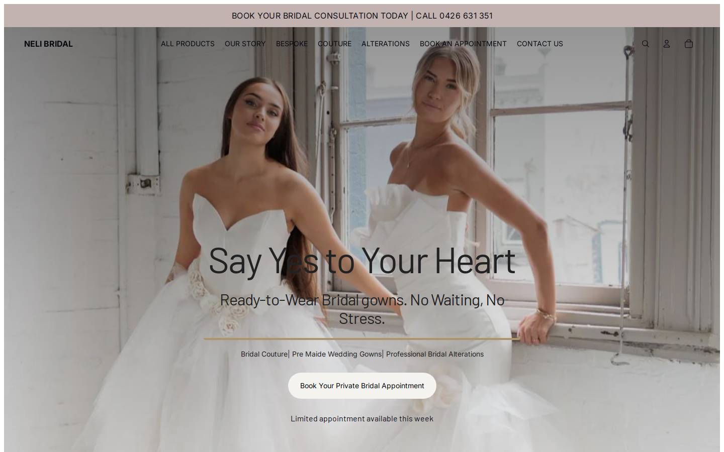 neli.com.au homepage screenshot