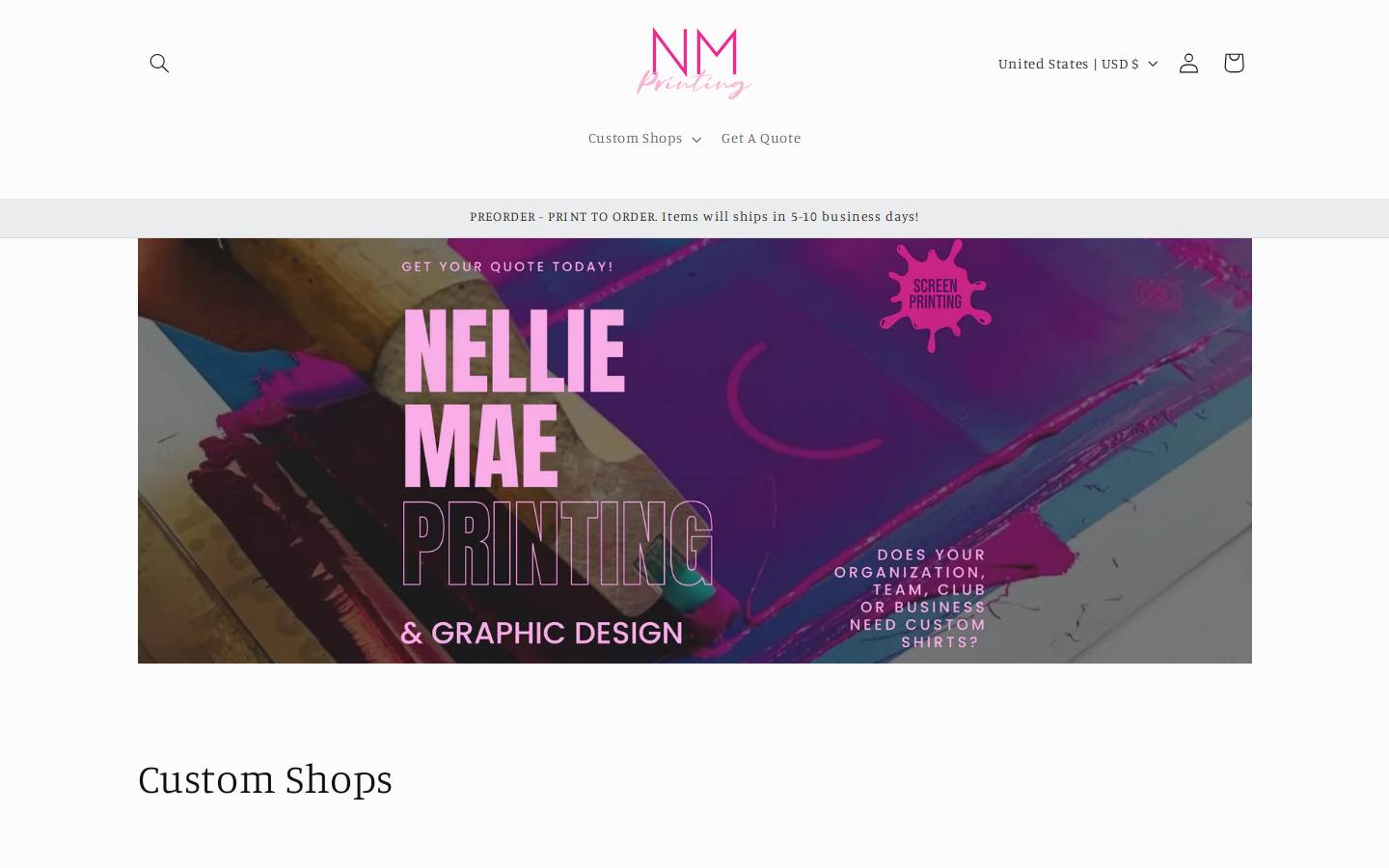 nelliemaewholesale.com homepage screenshot