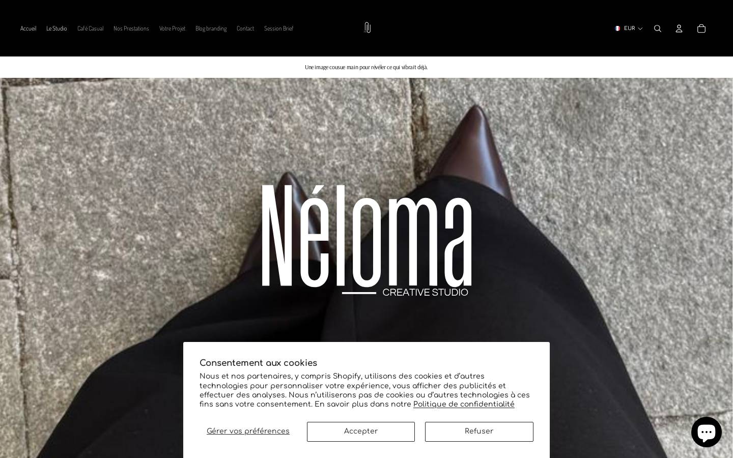 nelomastudio.com homepage screenshot