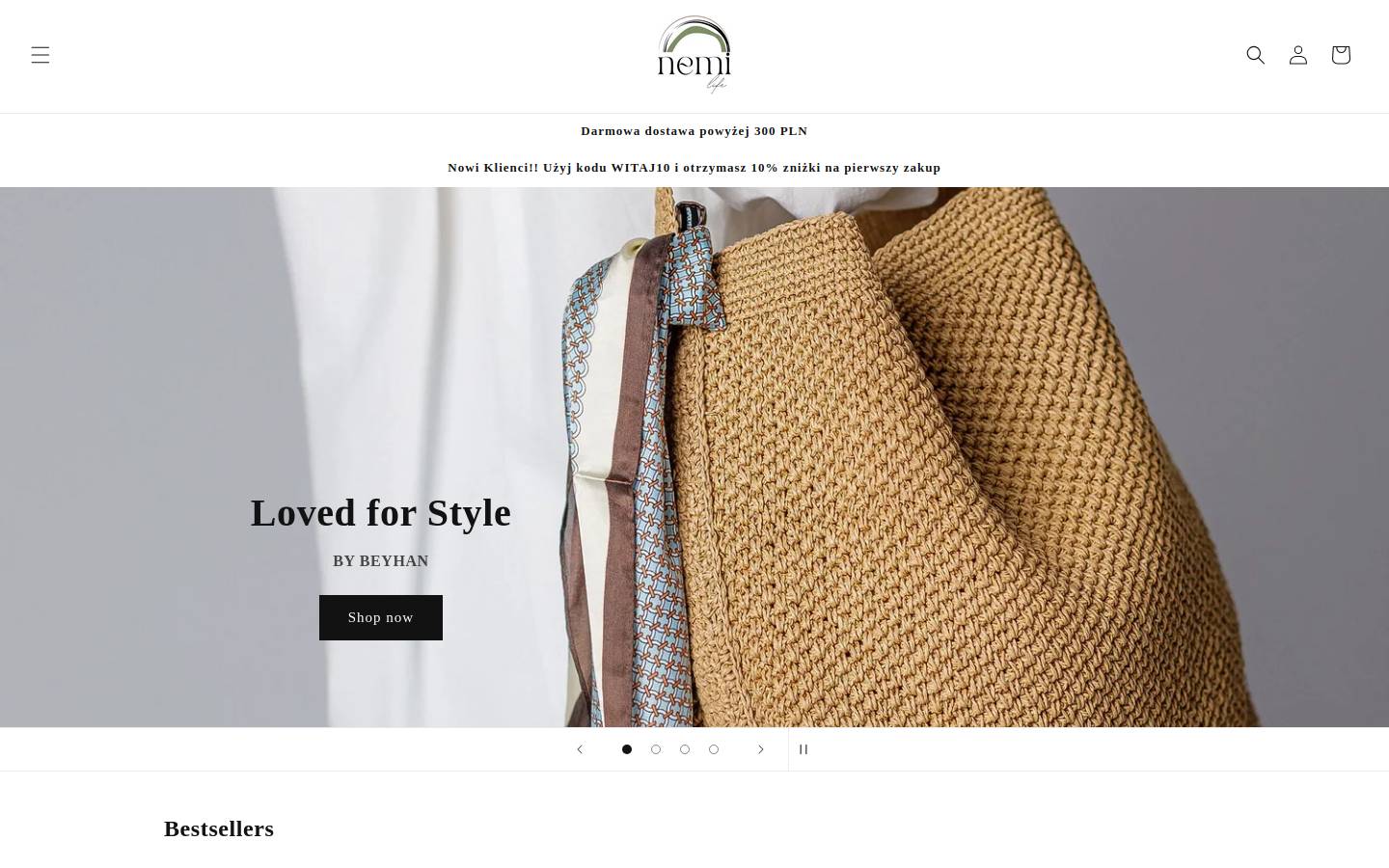 nemilife.com homepage screenshot