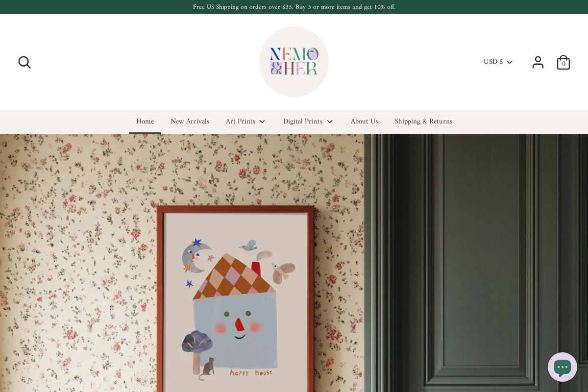 nemoandher.com homepage screenshot