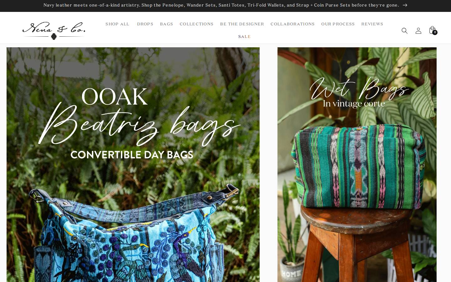 nenaandco.com homepage screenshot