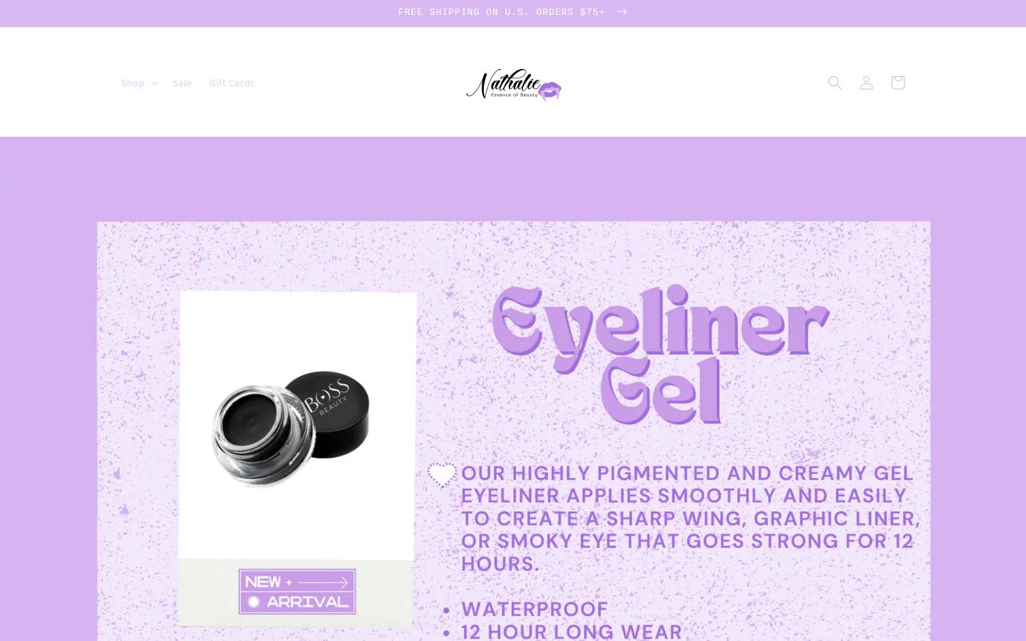 neobmakeupstore.com homepage screenshot