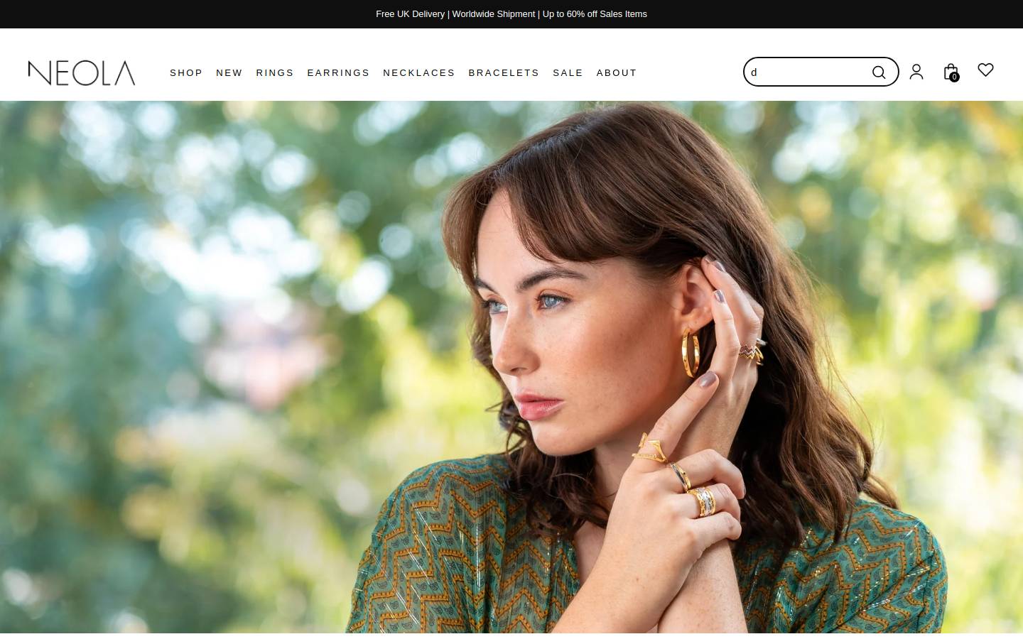 Neola homepage screenshot