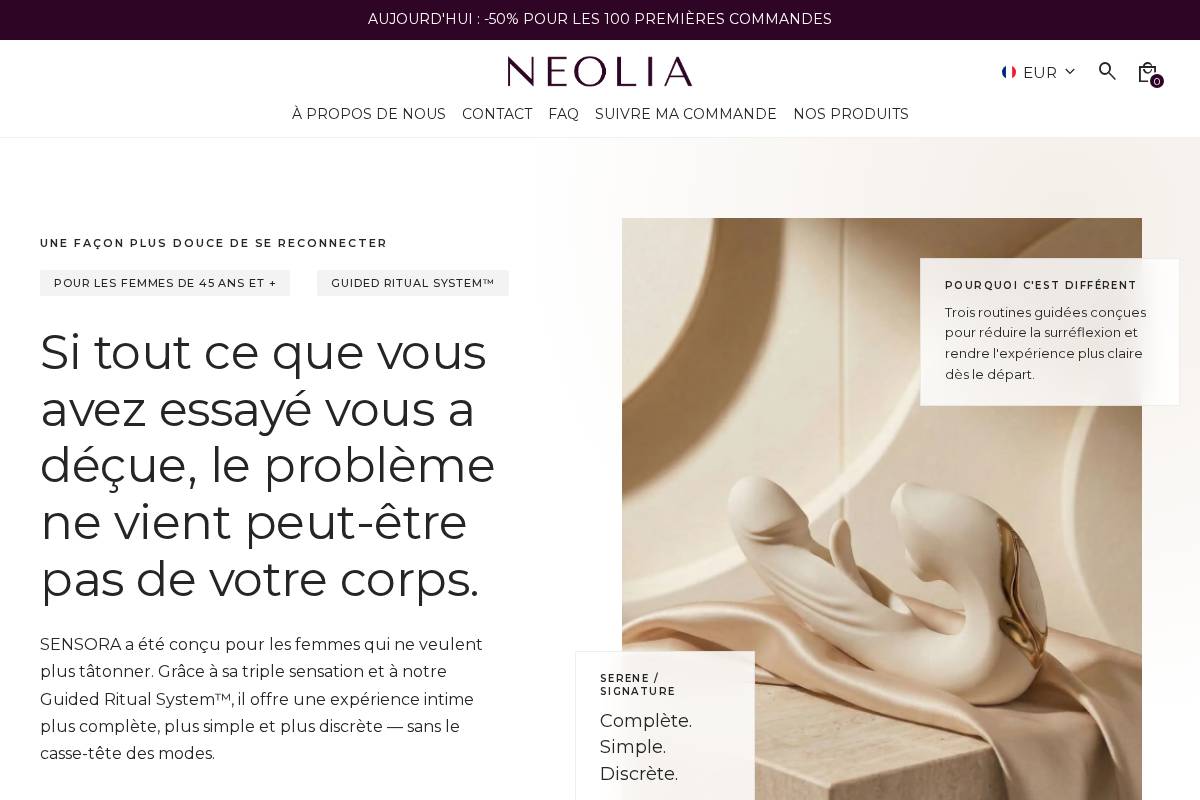 neolia.co homepage screenshot