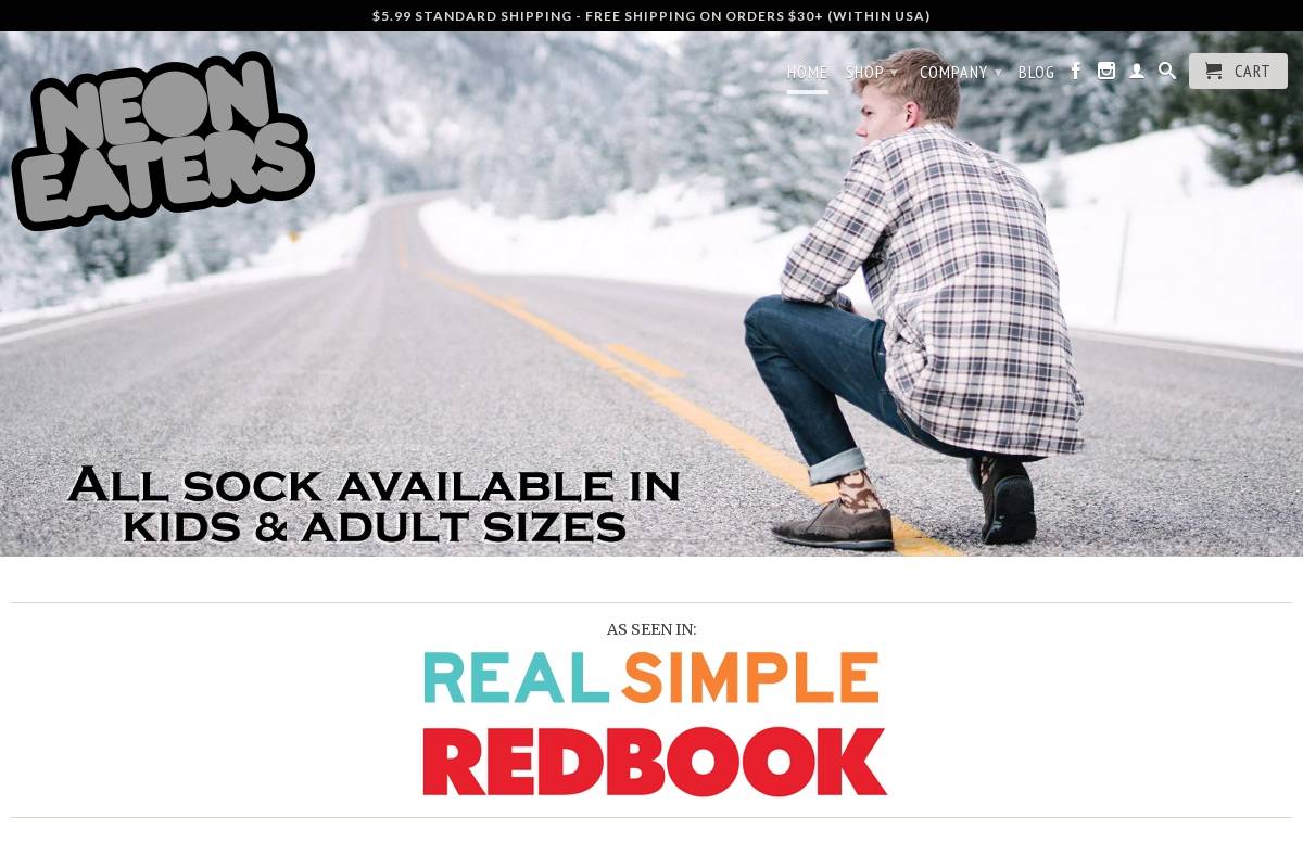 neoneaters.com homepage screenshot