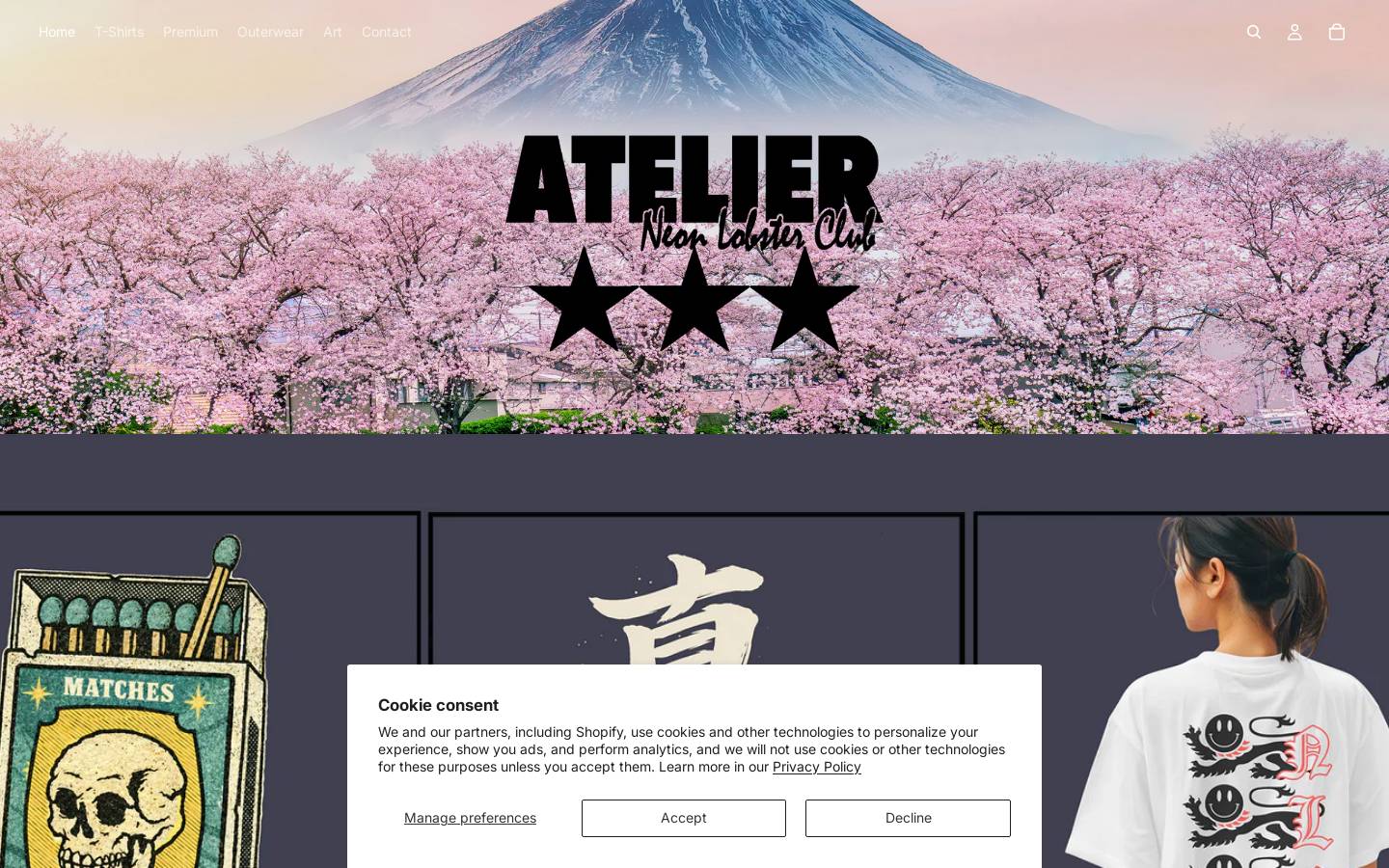 neonlobsterclub.com homepage screenshot
