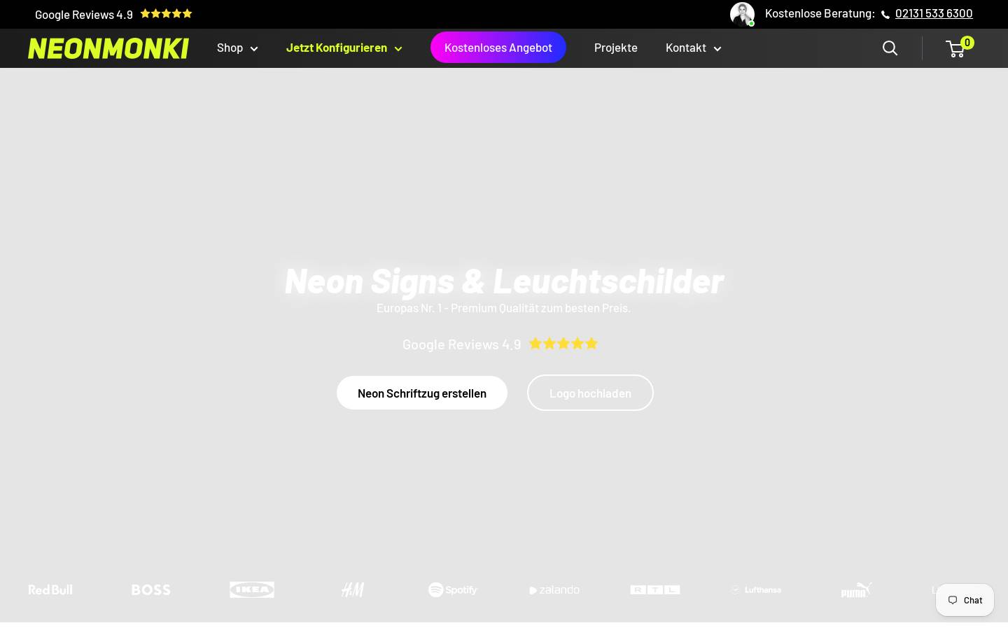 NEONMONKI homepage screenshot