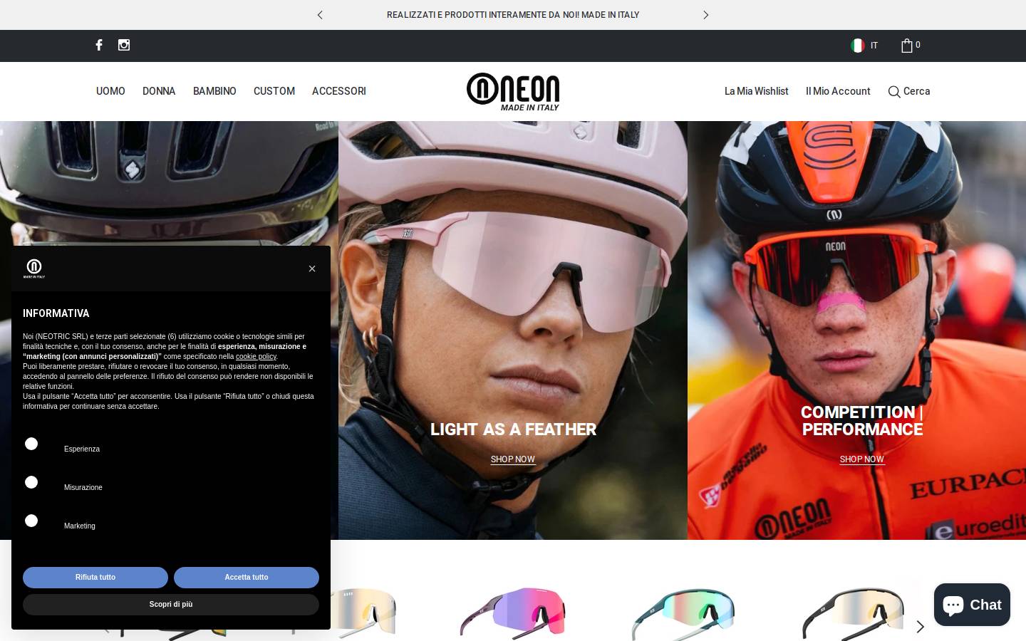 neonoptic.com homepage screenshot