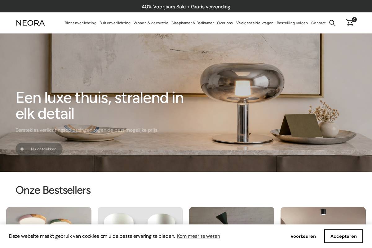 Neora Store homepage screenshot