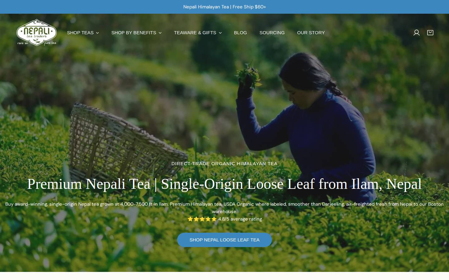 nepaliteatraders.com homepage screenshot