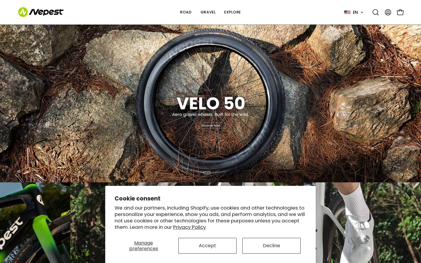 nepestbike.com homepage screenshot
